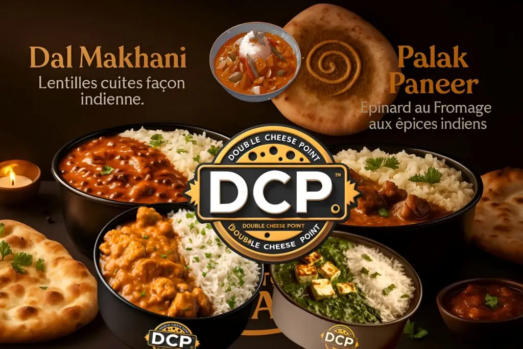 DCP LES ANDELYS, nutter chicken, palak paneer,